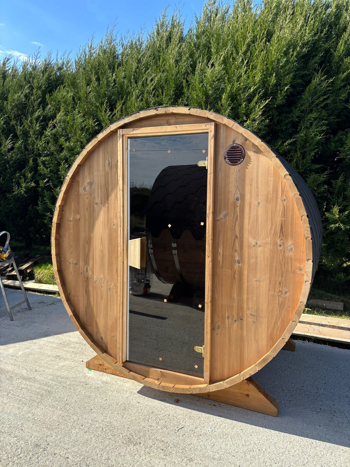 Barrel Sauna 1.6m Length 3 Person Outdoor Sauna