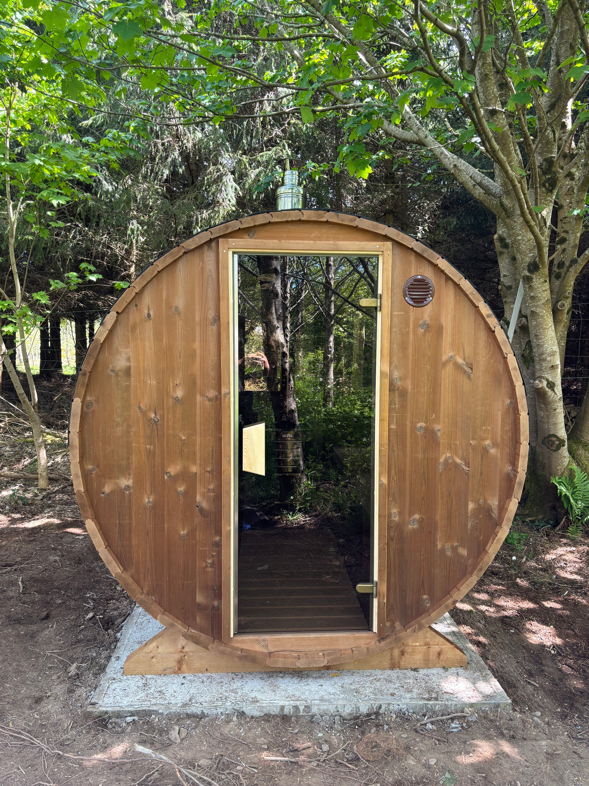 Barrel Sauna 2.3m Length 6 Person Outdoor Sauna