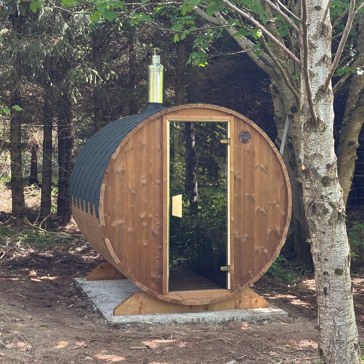 Barrel Sauna 2.3m Length 6 Person Outdoor Sauna