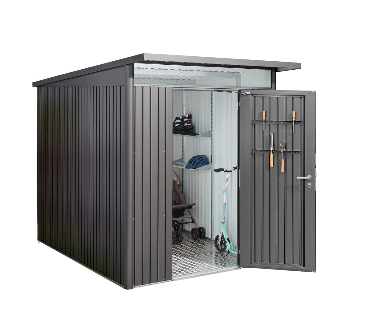 AvantGarde ECO - Premium Steel Pent Garden Shed