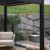 Biohort Clear Glass Sliding Wall for Pergola