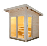 Harvia Solide Compact Vision Outdoor Sauna