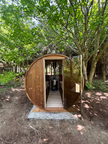 Barrel Sauna 2.3m Length 6 Person Outdoor Sauna