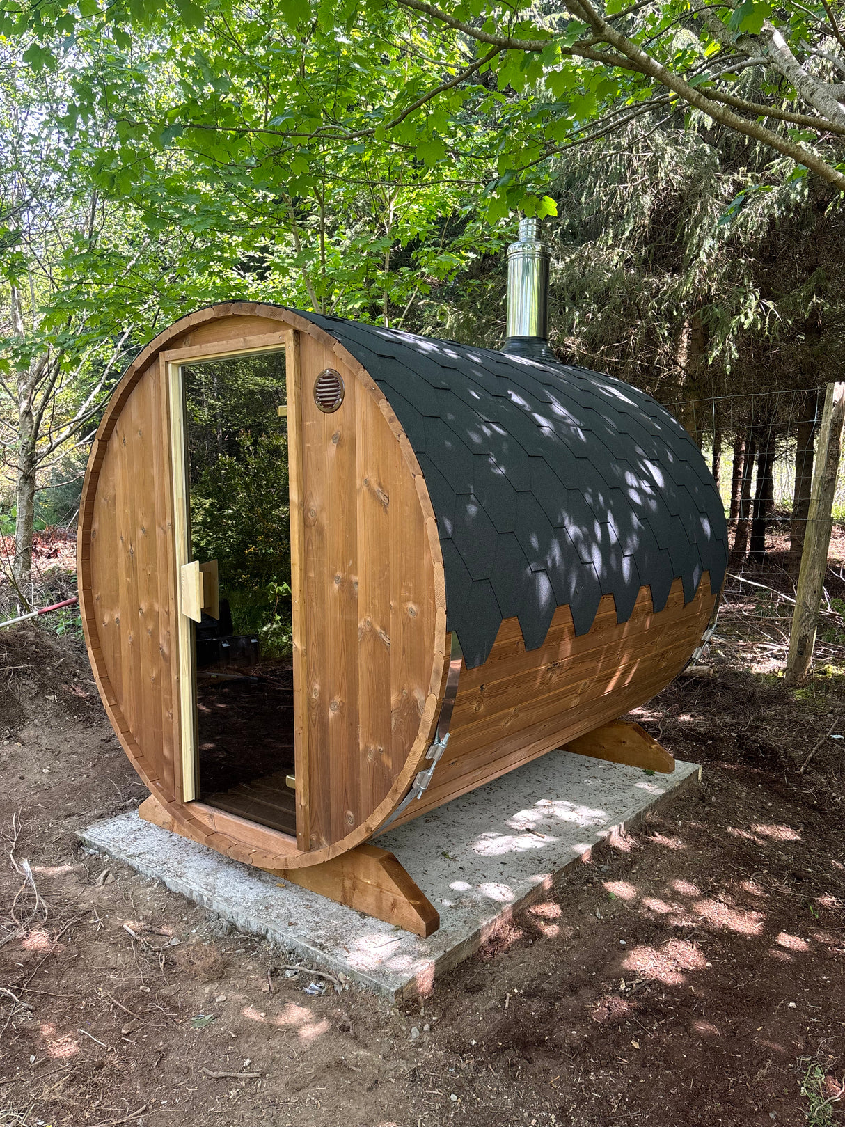 Barrel Sauna 2.3m Length 6 Person Outdoor Sauna