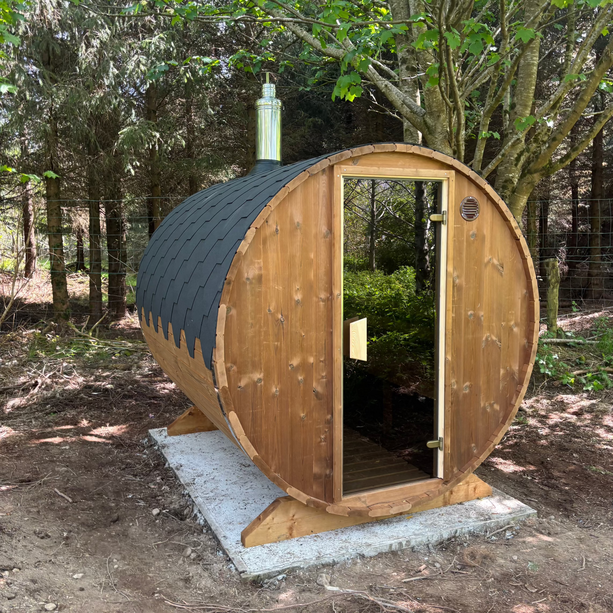 Barrel Sauna 2.3m Length 6 Person Outdoor Sauna