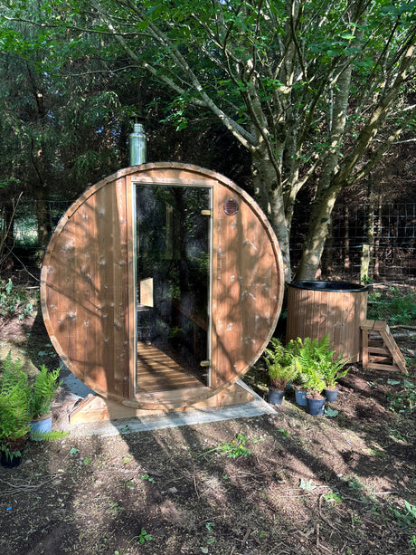 Barrel Sauna 2.3m Length 6 Person Outdoor Sauna