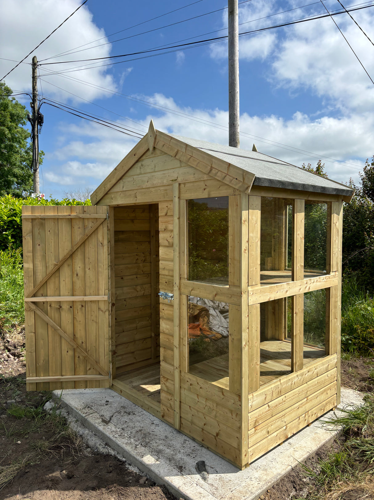 6ft x 4ft Apex Potting Shed