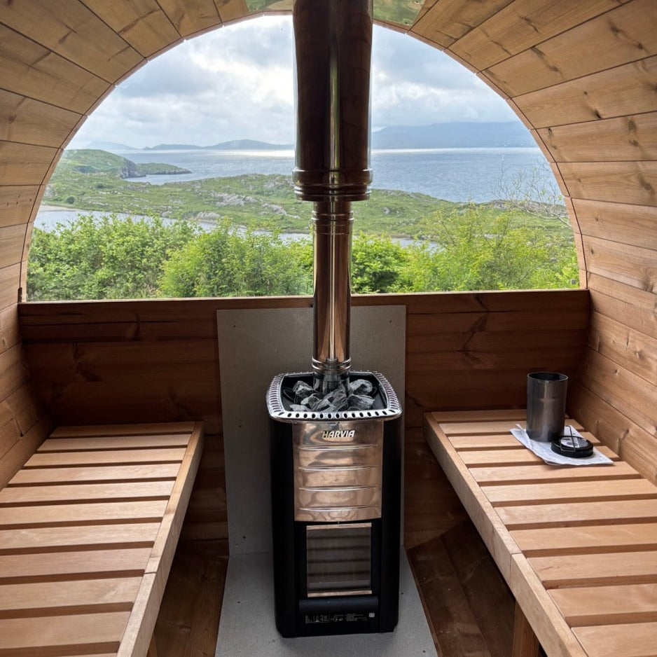 Barrel Sauna 2.3m Length 6 Person Outdoor Sauna