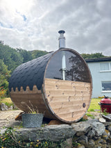 Barrel Sauna 2.3m Length 6 Person Outdoor Sauna