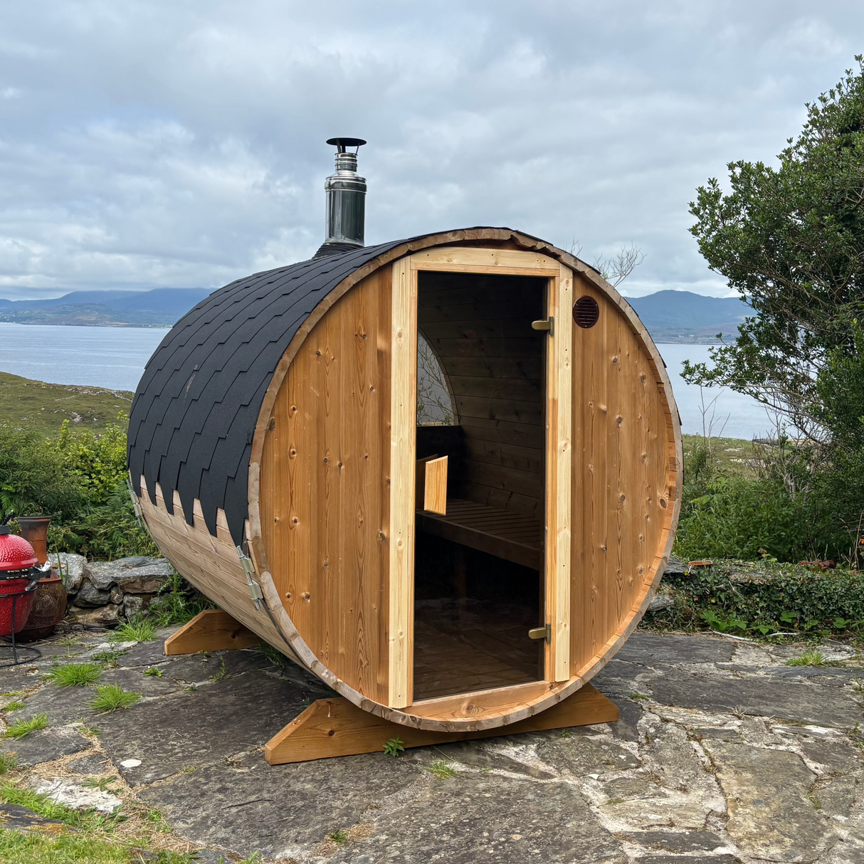 Barrel Sauna 2m Length 4 Person Outdoor Sauna