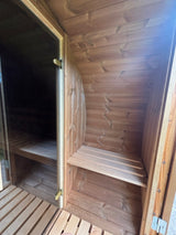 Barrel Sauna 3m Length 4 Person Outdoor Sauna with Dressing Room