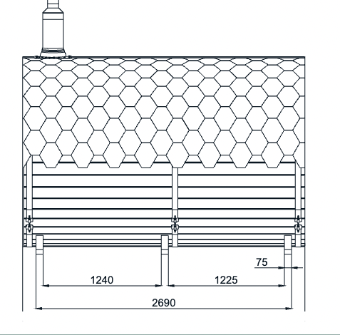 Barrel Sauna 3m Length 6-8 Person Outdoor Sauna