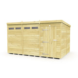 12ft x 8ft Pent Security Shed