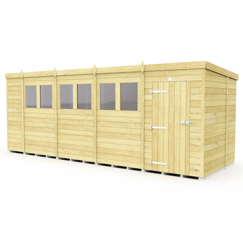 18ft x 7ft Pent Shed