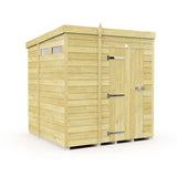 7ft x 6ft Pent Security Shed