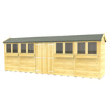 4ft x 20ft Apex Summer Shed