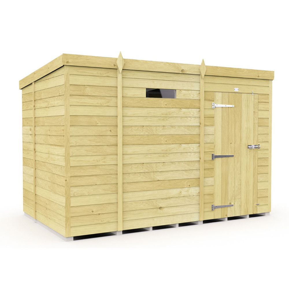 9ft x 7ft Pent Security Shed