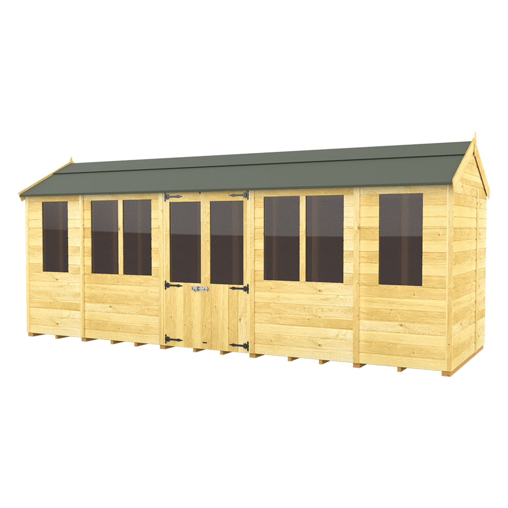 7ft x 18ft Apex Summer House