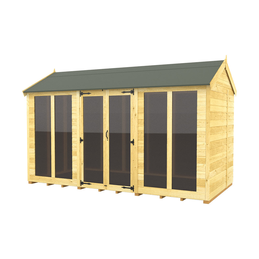 7ft x 12ft Apex Summer House (Full Height Window)