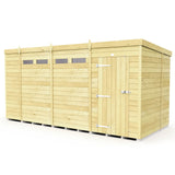 14ft x 7ft Pent Security Shed