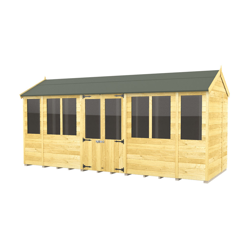 7ft x 16ft Apex Summer House