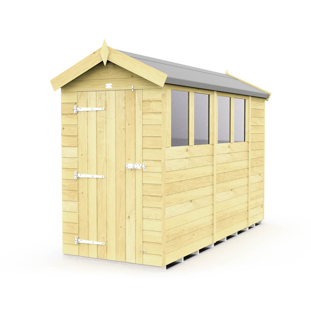 4ft x 10ft Apex Shed