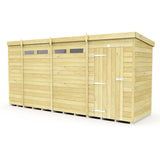 14ft x 4ft Pent Security Shed