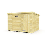 9ft x 8ft Pent Security Shed