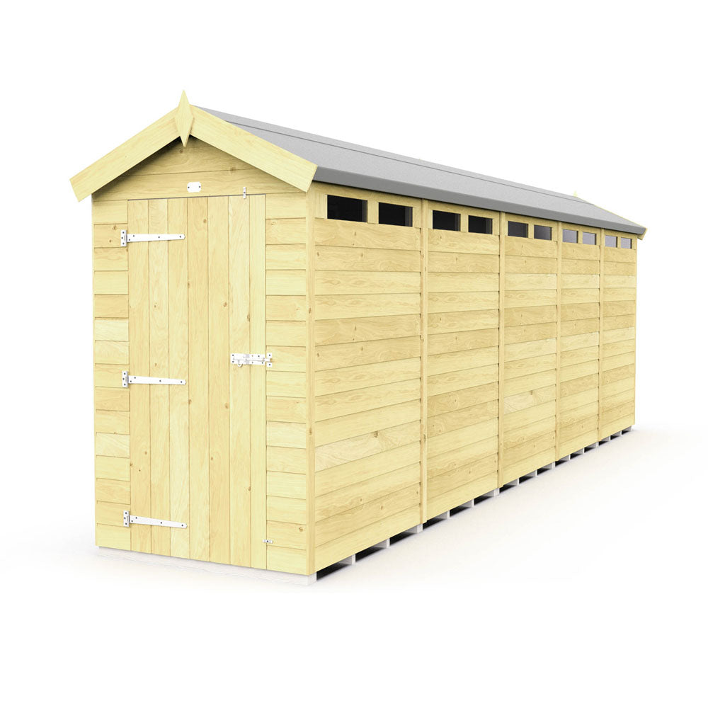 4ft x 20ft Apex Security Shed