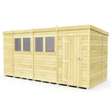 15ft x 7ft Pent Shed