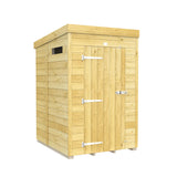 4ft x 5ft Pent Security Shed