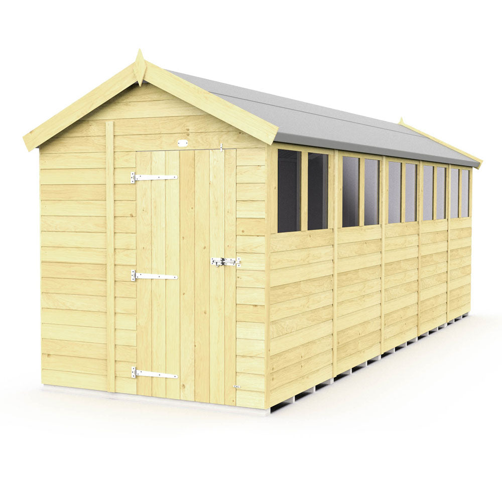 7ft x 20ft Apex Shed