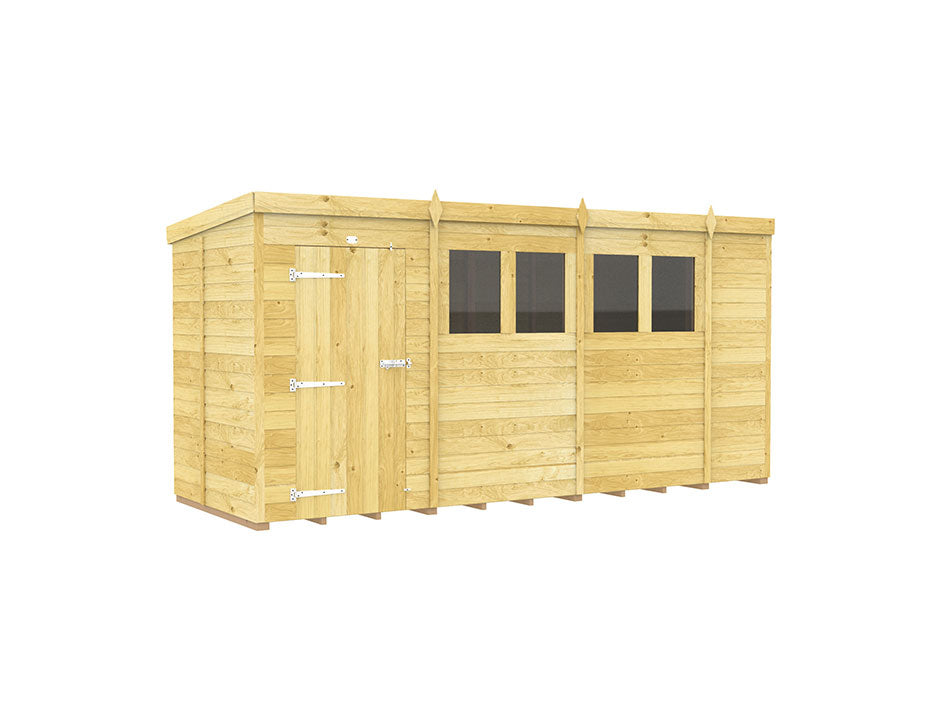 14ft x 5ft Pent Shed