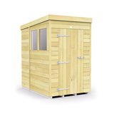 4ft x 7ft Pent Shed