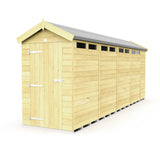 4ft x 19ft Apex Security Shed