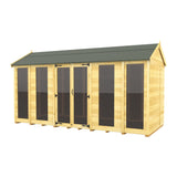 7ft x 14ft Apex Summer House (Full Height Window)