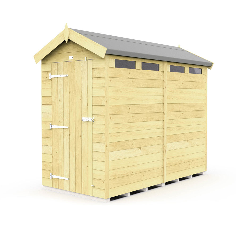 4ft x 8ft Apex Security Shed