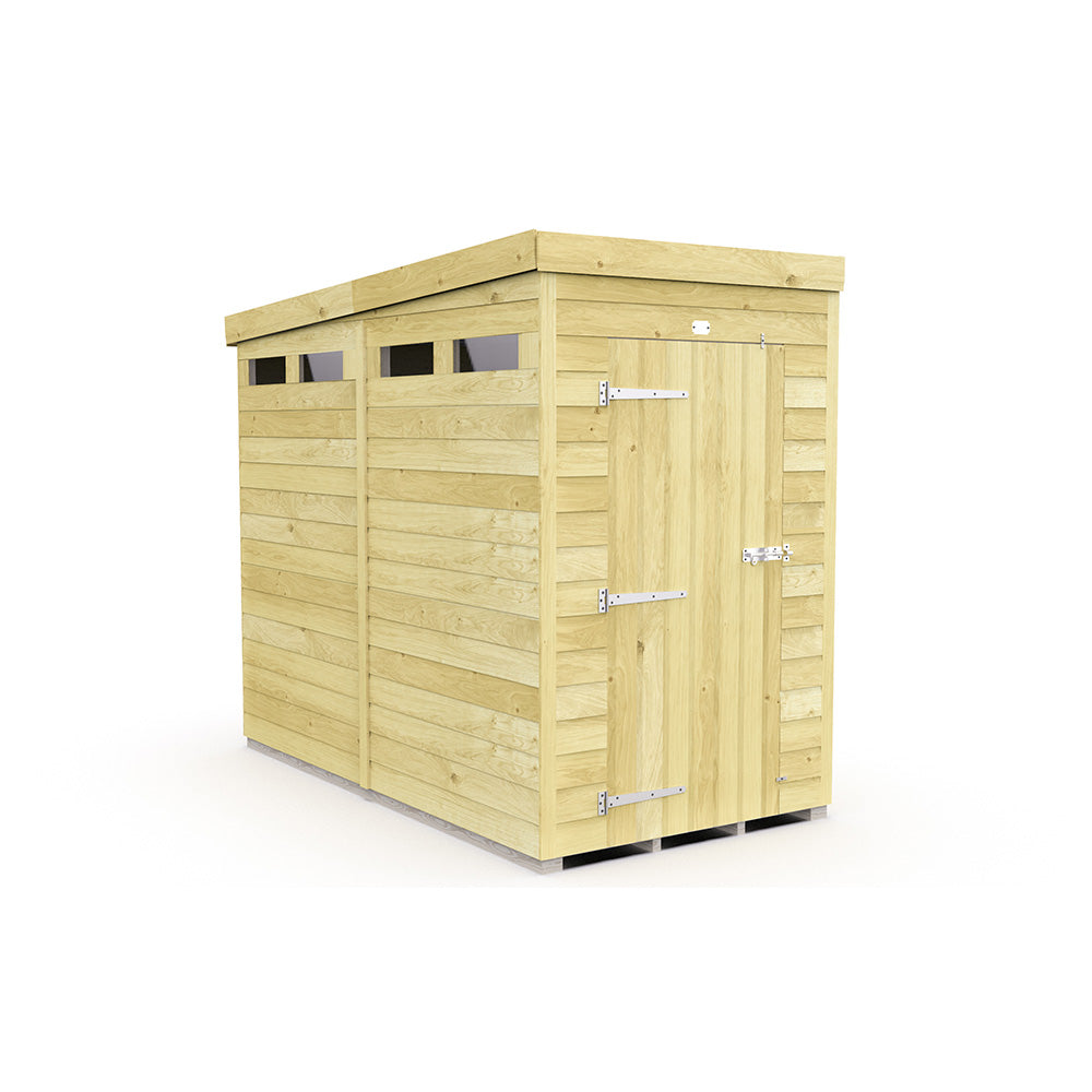 4ft x 8ft Pent Security Shed