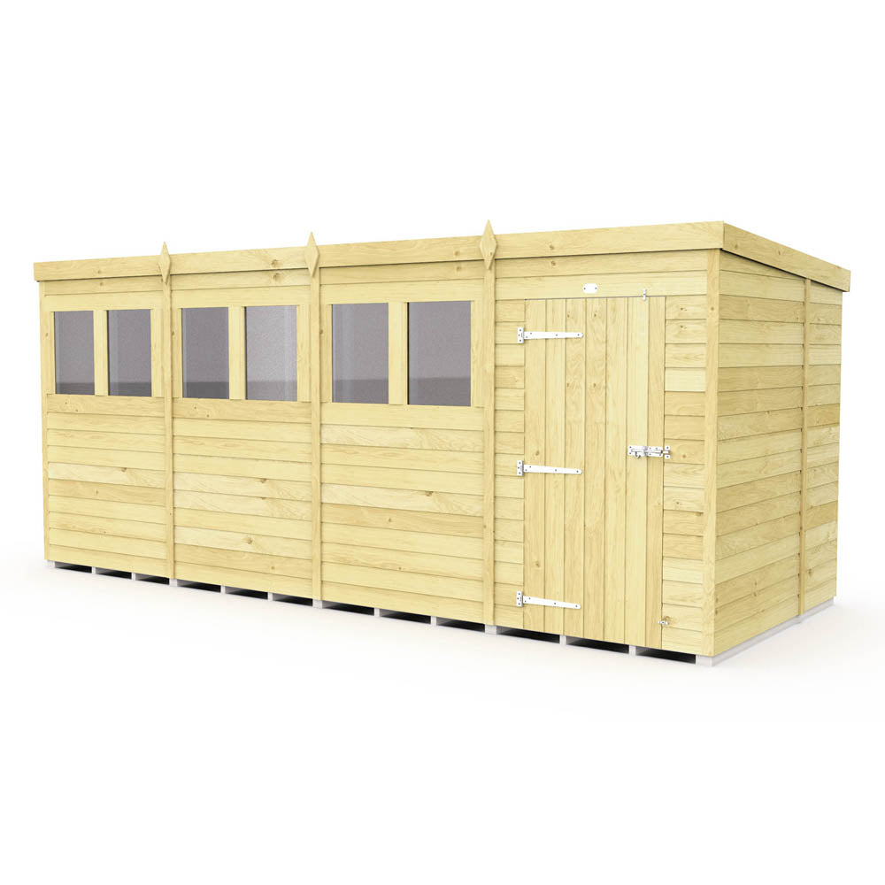 16ft x 6ft Pent Shed