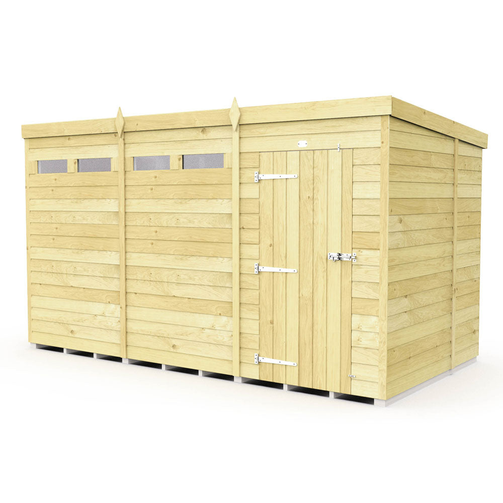 12ft x 6ft Pent Security Shed