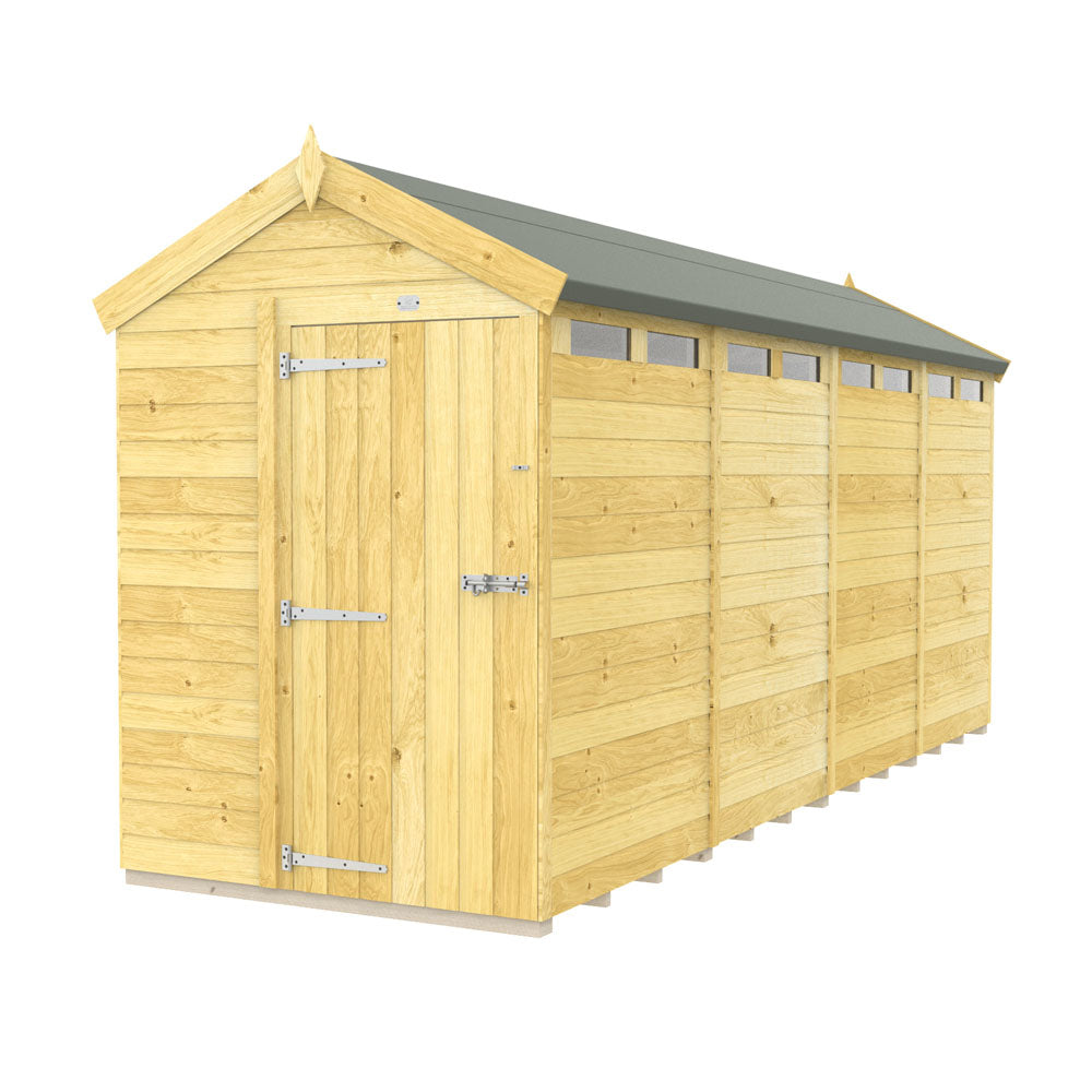 5ft x 16ft Apex Security Shed