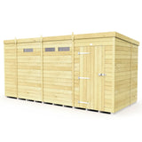 13ft x 7ft Pent Security Shed