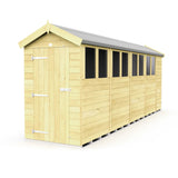 4ft x 19ft Apex Shed