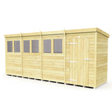 16ft x 4ft Pent Shed