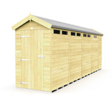 4ft x 17ft Apex Security Shed