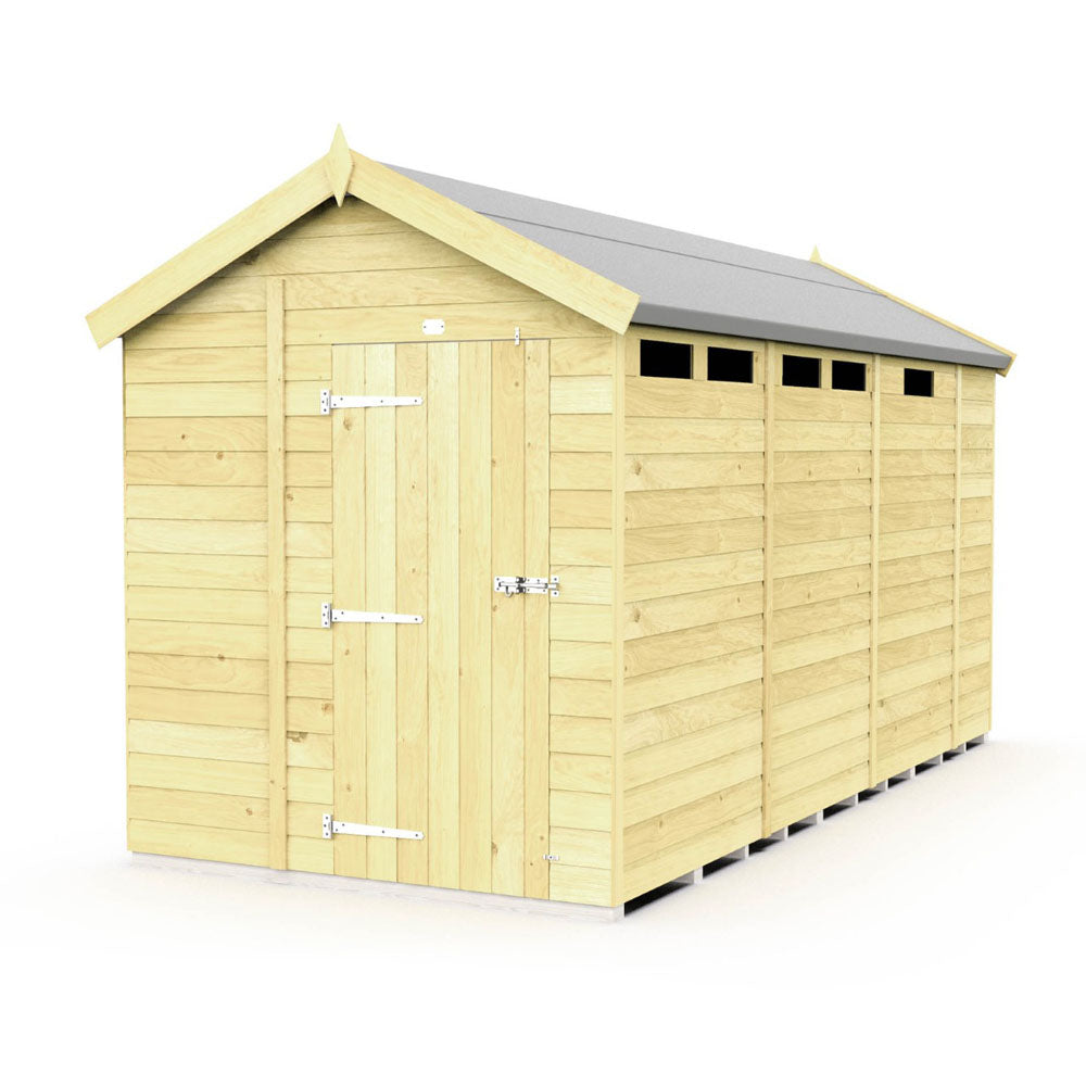 7ft x 13ft Apex Security Shed