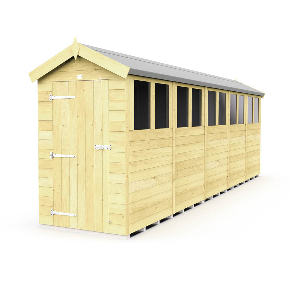 4ft x 20ft Apex Shed