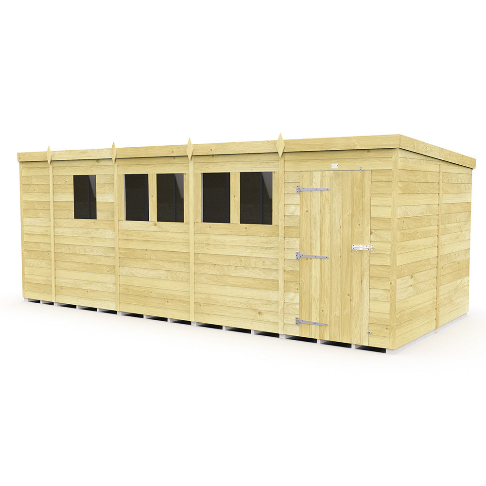 17ft x 8ft Pent Shed