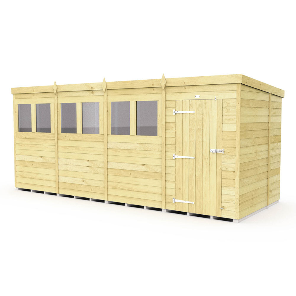 16ft x 7ft Pent Shed