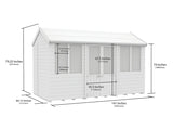 7ft x 12ft Apex Summer House